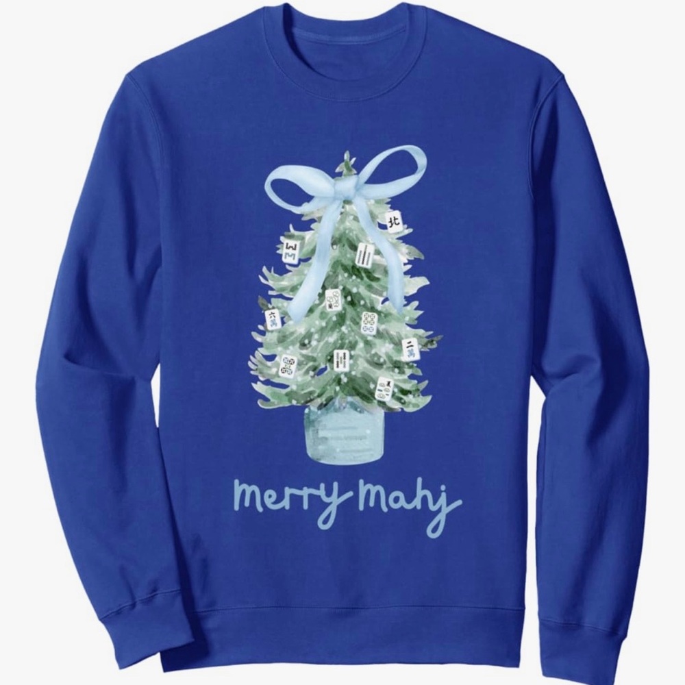 Blue Merry Mahj Sweatshirt 🀄️